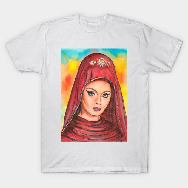 Sophia Loren T-Shirt by Svetlana Pelin